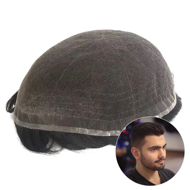 Full Swiss Lace Hair System Realistic Hairline wholesale