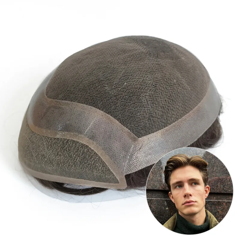 Lace Hair System With Thin Skin Perimeter and Swiss Lace Front HD Wholesale