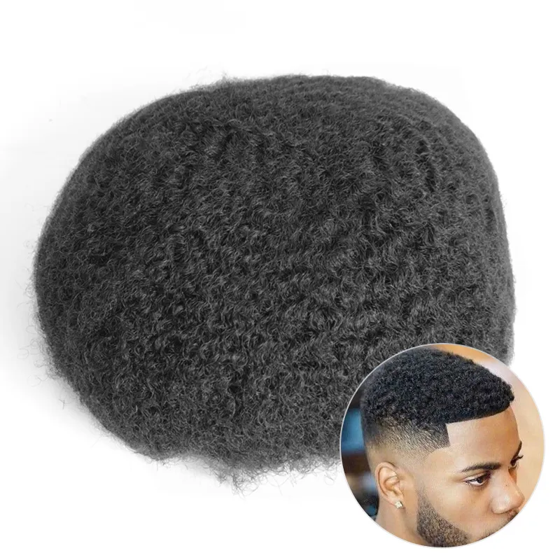 6mm afro curly for men`s toupee base wholesale 6mm afro curly for men`s toupee base wholesale